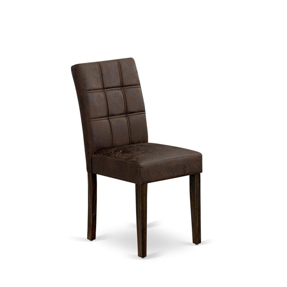 Black Faux Leather Dining Chairs Set of 2 N30773