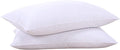White Goose Feathers and Down Cotton Pillows Set of 2 King Size I248402