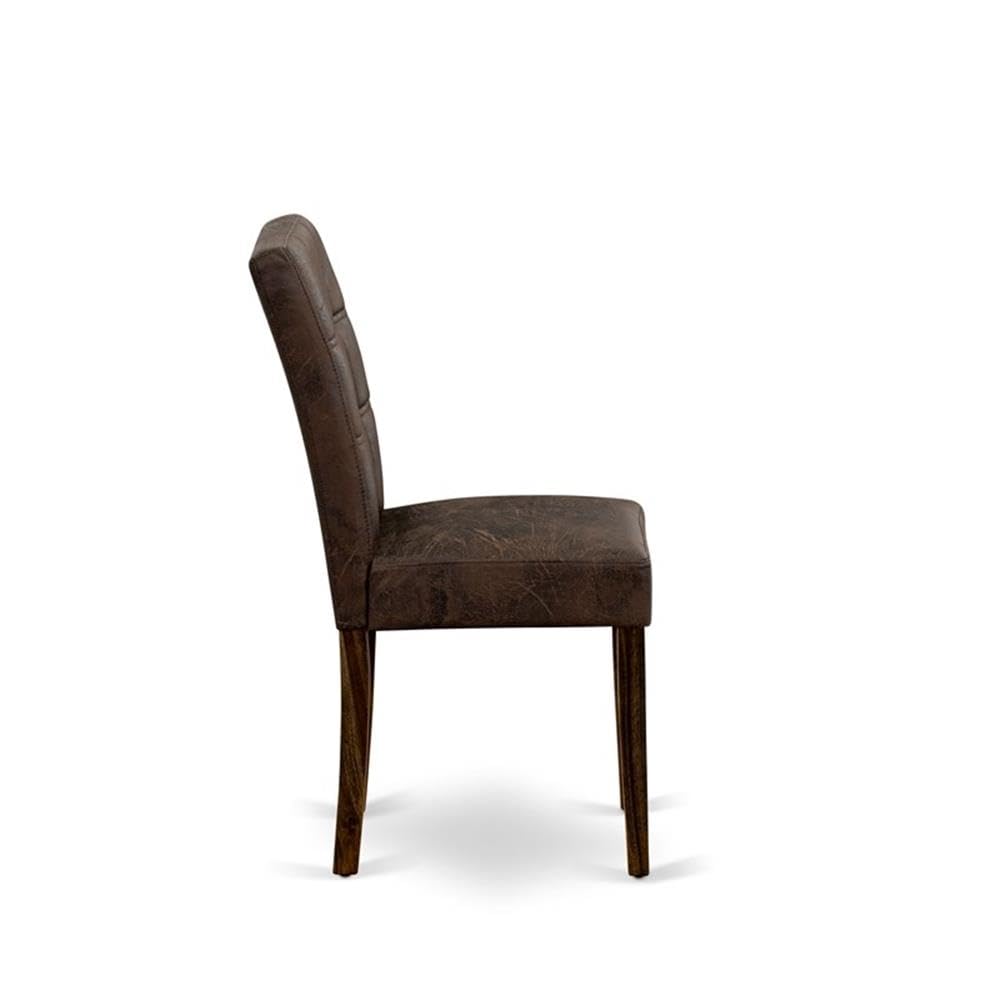 Black Faux Leather Dining Chairs Set of 2 N30773