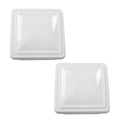 White 14" x 14" RV Roof Vent Cover 2pcs T92020