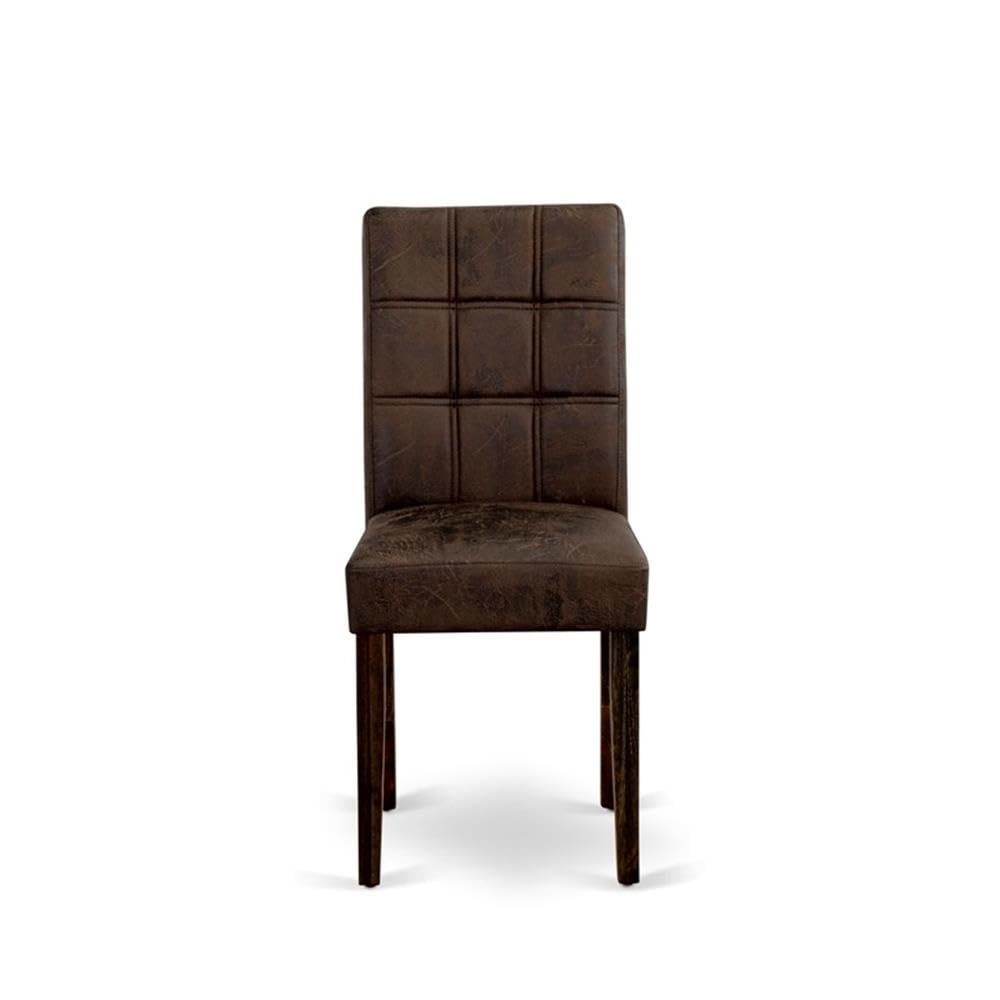 Black Faux Leather Dining Chairs Set of 2 N30773