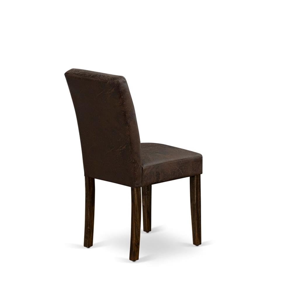 Black Faux Leather Dining Chairs Set of 2 N30773