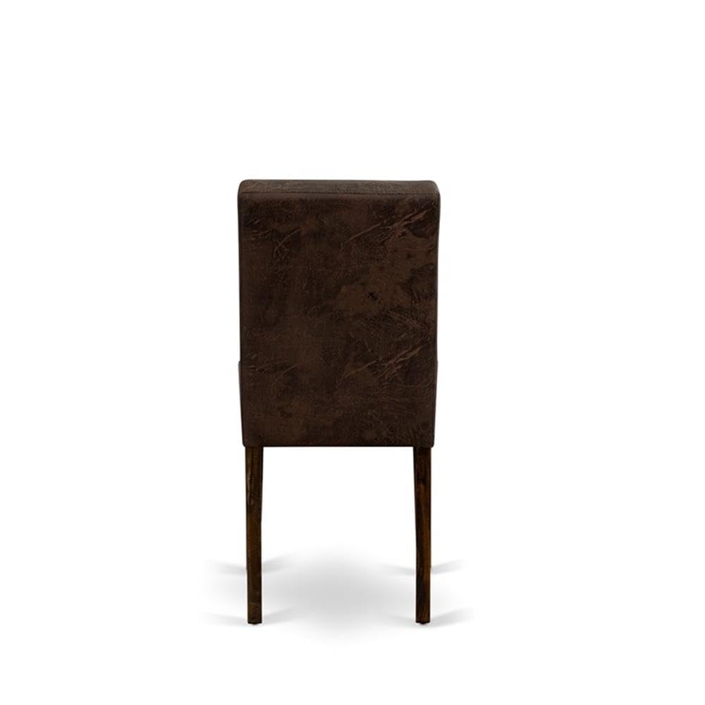 Black Faux Leather Dining Chairs Set of 2 N30773