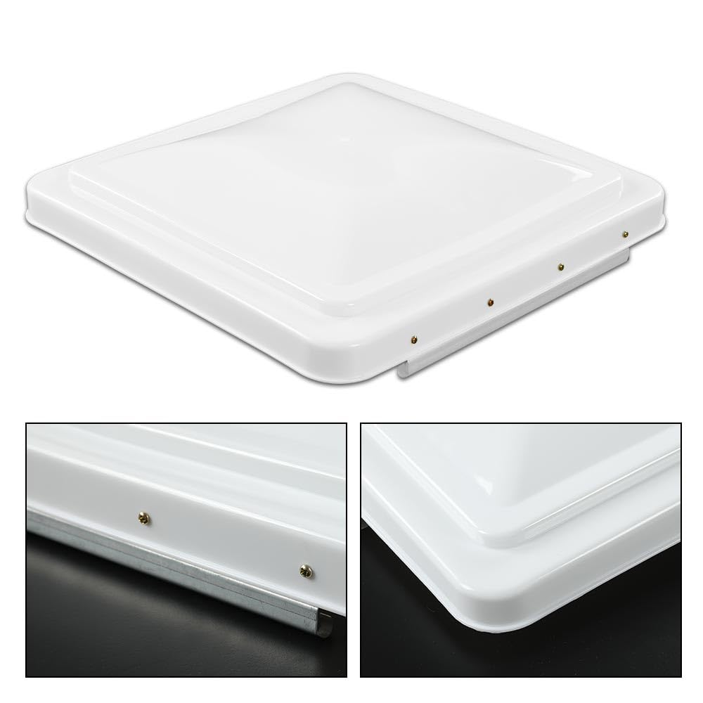 White 14" x 14" RV Roof Vent Cover 2pcs T92020