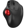 Wireless Trackball Mouse, Ergonomic with 30° Tilt, 5 DPI, Red A848639