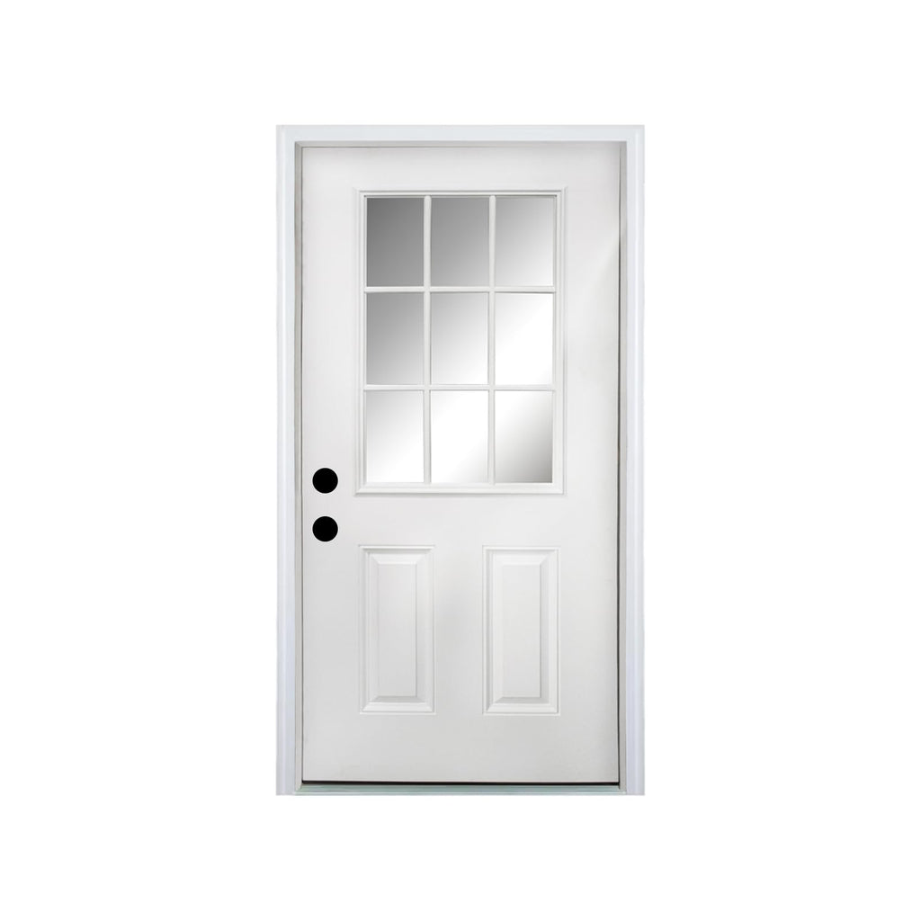 36 x 80 Fiberglass Entry Door with Vinyl Frame Low-E Glass Right Hand Inswing K42492