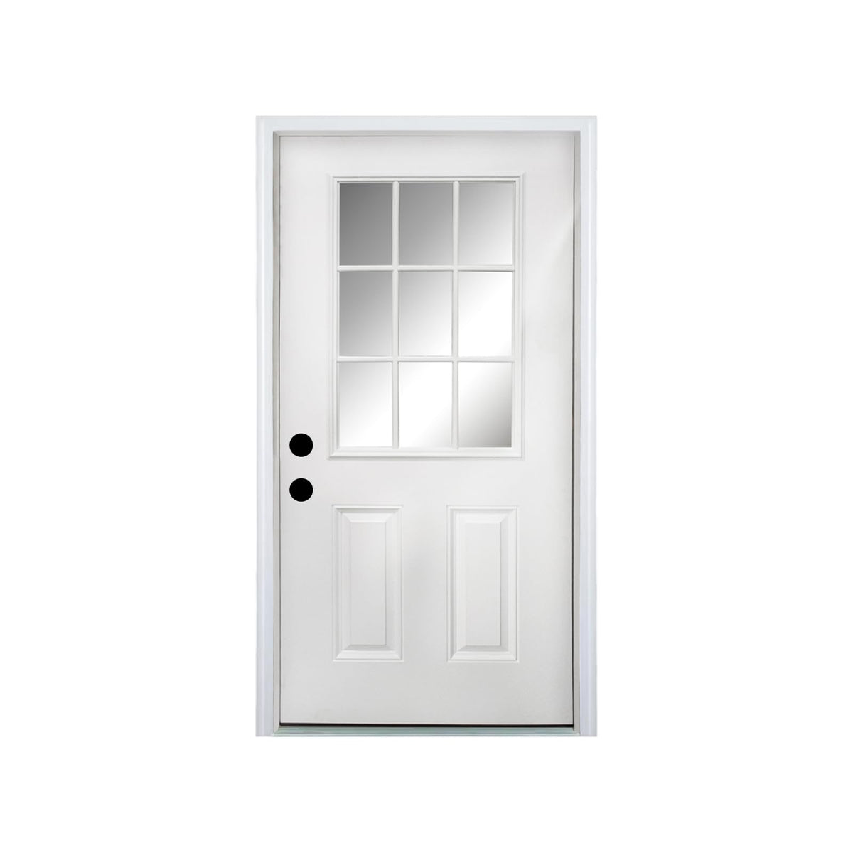 36 x 80 Fiberglass Entry Door with Vinyl Frame Low-E Glass Right Hand Inswing K42492
