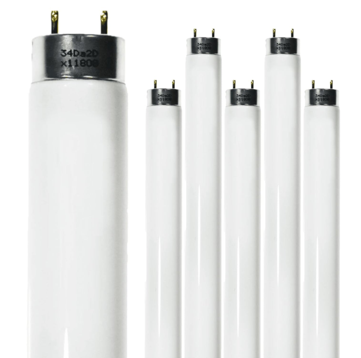 24 Inch T8 Fluorescent Tube Light Bulb 17W 4100K Cool White 2800 Lumen G13 Bi-Pin Base Pack of 6 E192100