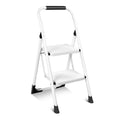 2 Step White Folding Ladder J812358