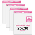 Sticky Easel Pad 25 x 30 Inch Flip Chart Paper 30 Sheets 4 Pads K271084