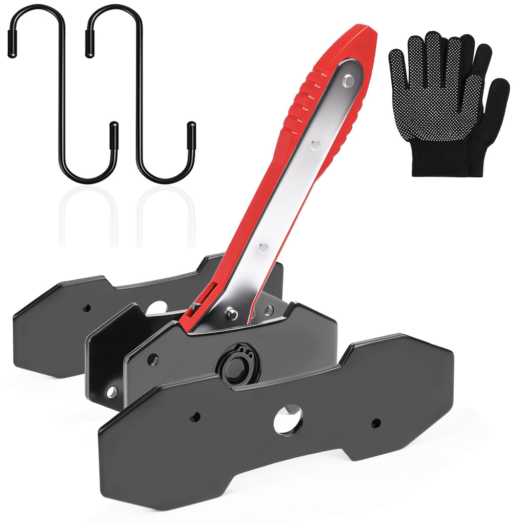 Brake Caliper Compression Tool with 2 Steel Plates and 2 Hooks Q4341