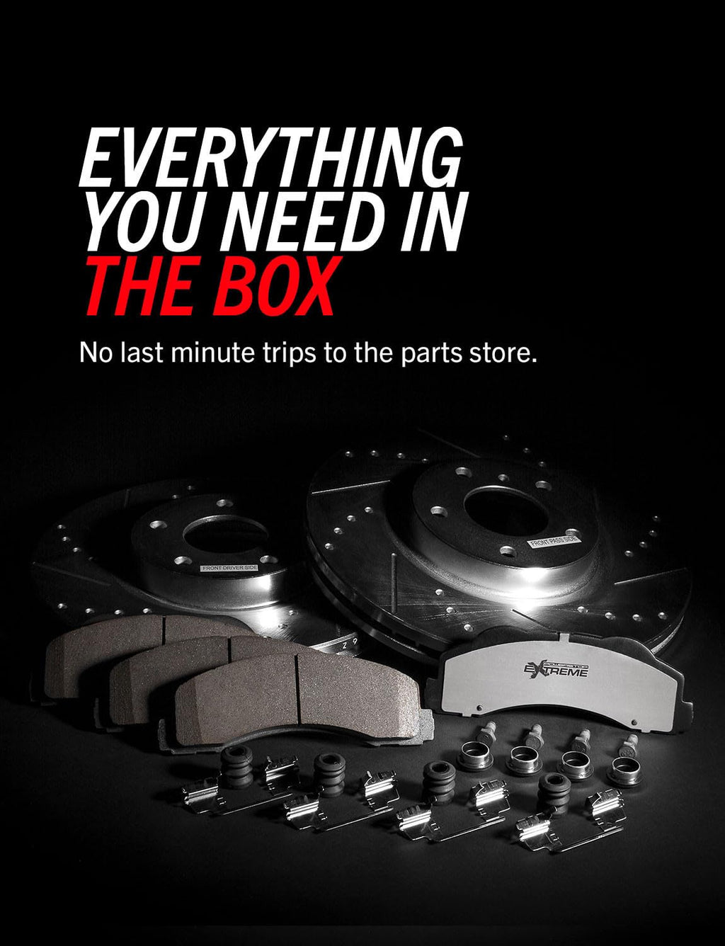 Front & Rear Brake Pad & Rotor Kit X41958