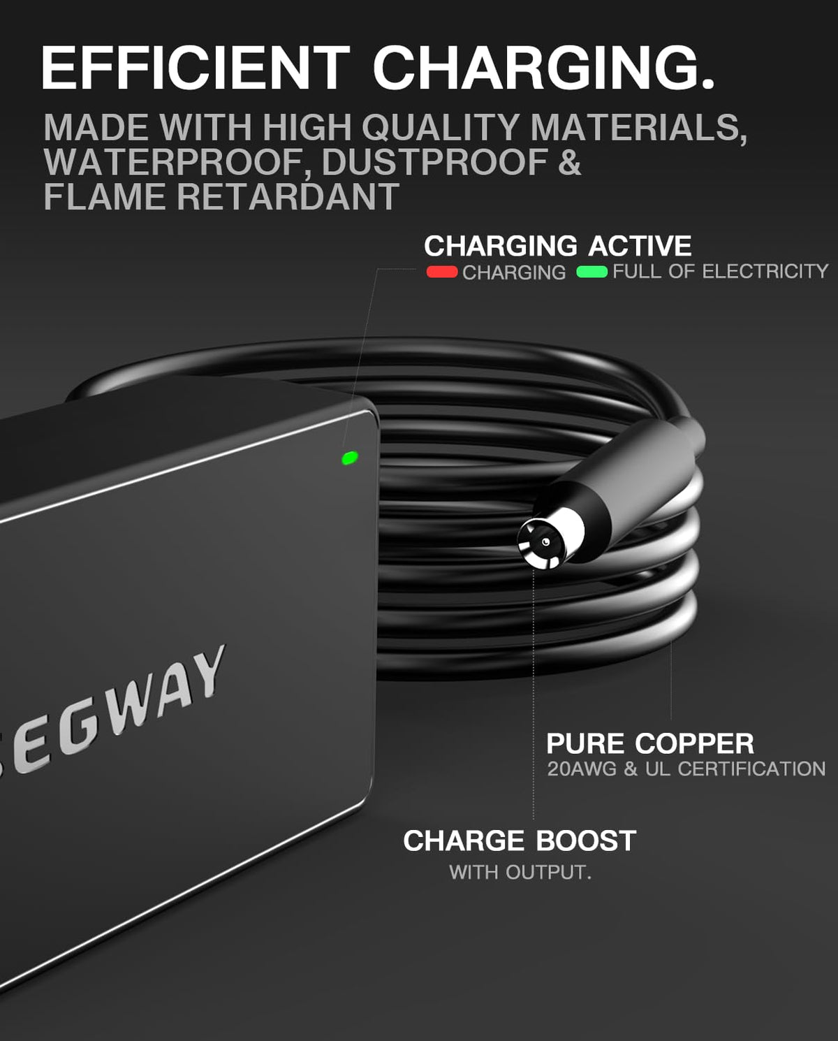 42V 1.7A Charger for 36V Li-on Battery Power Adapter F956997