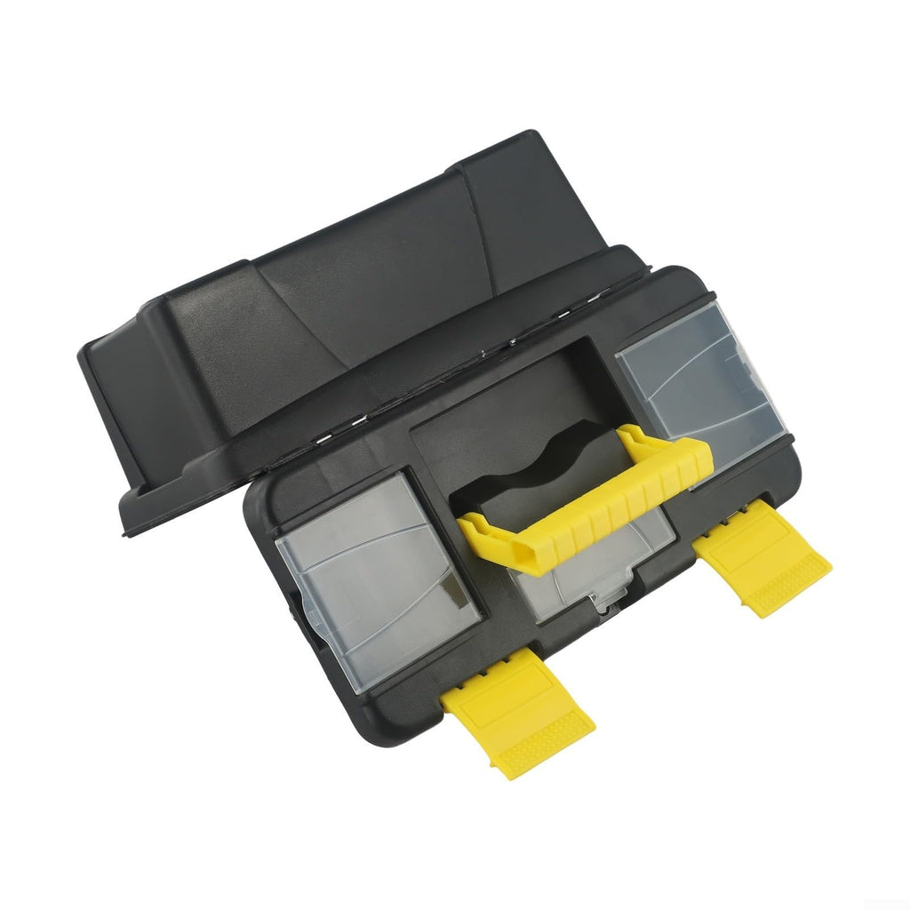 10 Inch Two-Layer Plastic Toolbox with Metal Hinges and Latching Lid J959108