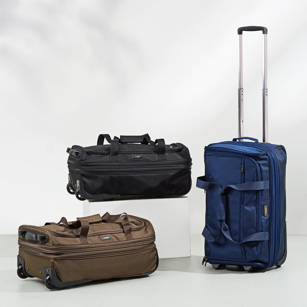 Expandable Carry On Luggage with Wheels Foldable Duffle Bag S5914