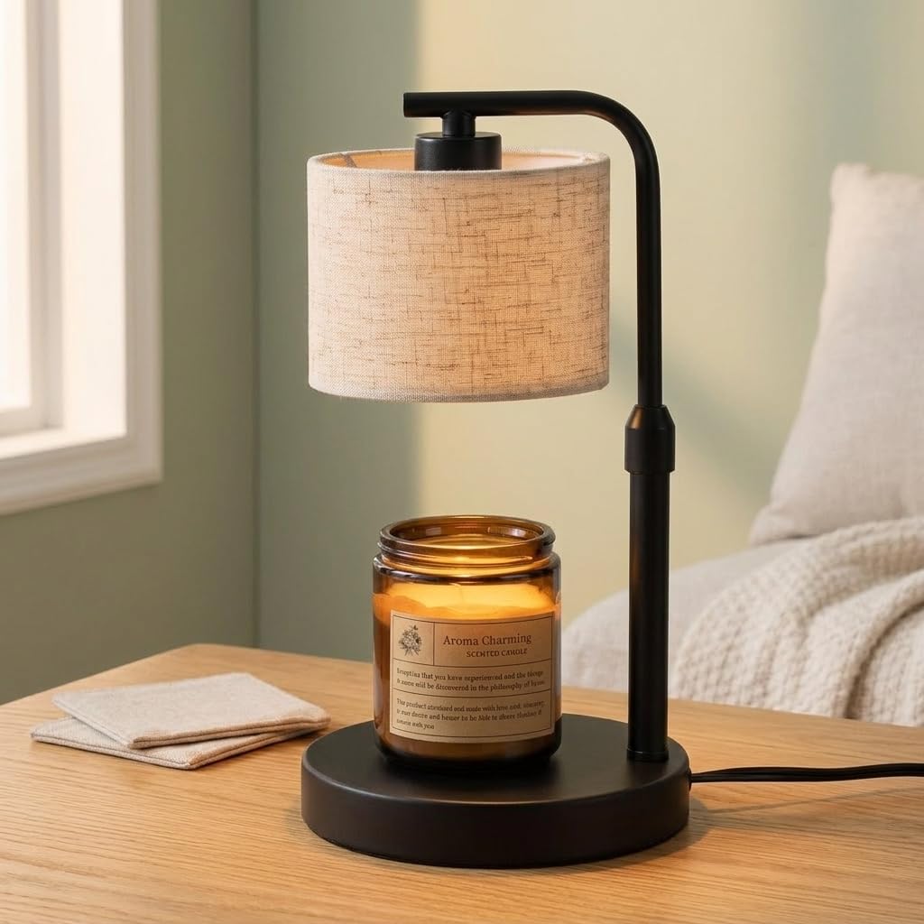 Beige Dimmable Candle Warmer Lamp M77693