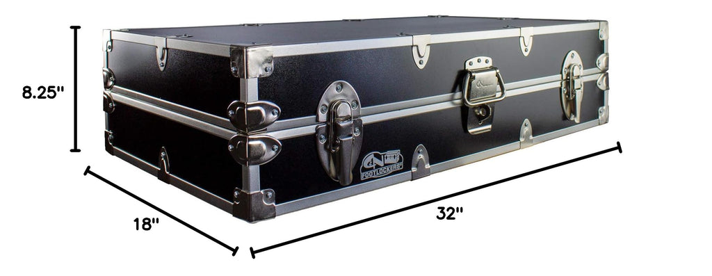 Lockable Under Bed Trunk 32 x 18 x 8.25 Inches W5672