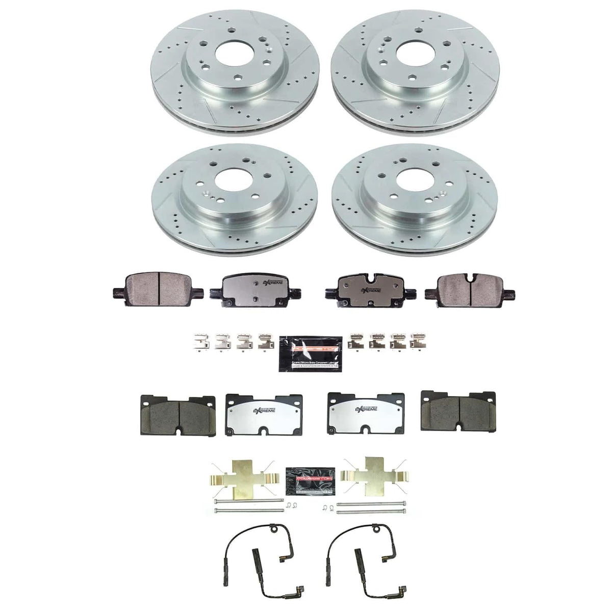 Front & Rear Brake Pad & Rotor Kit X41958