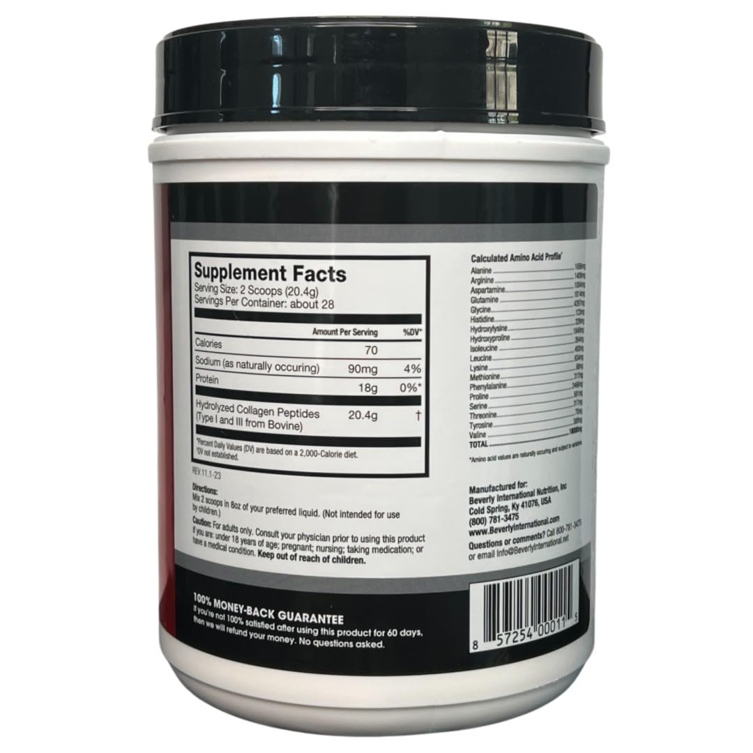 Collagen Peptides Protein Powder Unflavored 20 oz I2794