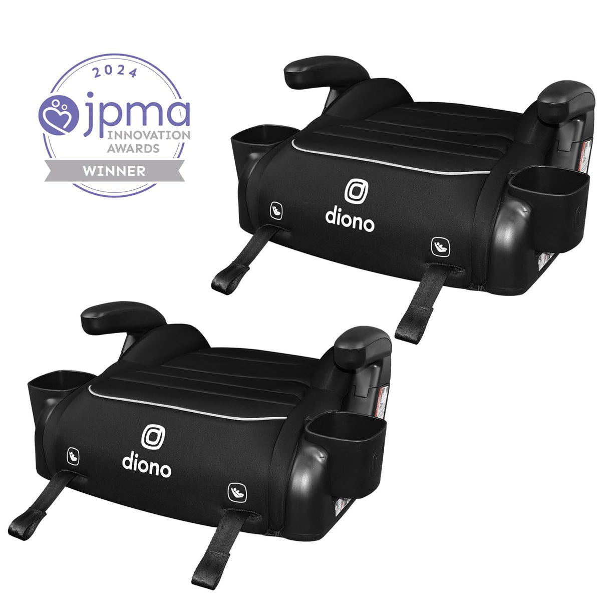 Black Backless Booster, Pack of 2 B63944