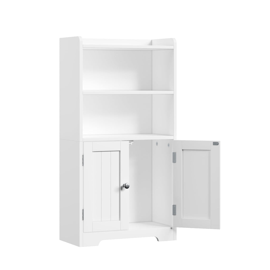 Small Bathroom Storage Cabinet with 2 Door and Shelves Q91770