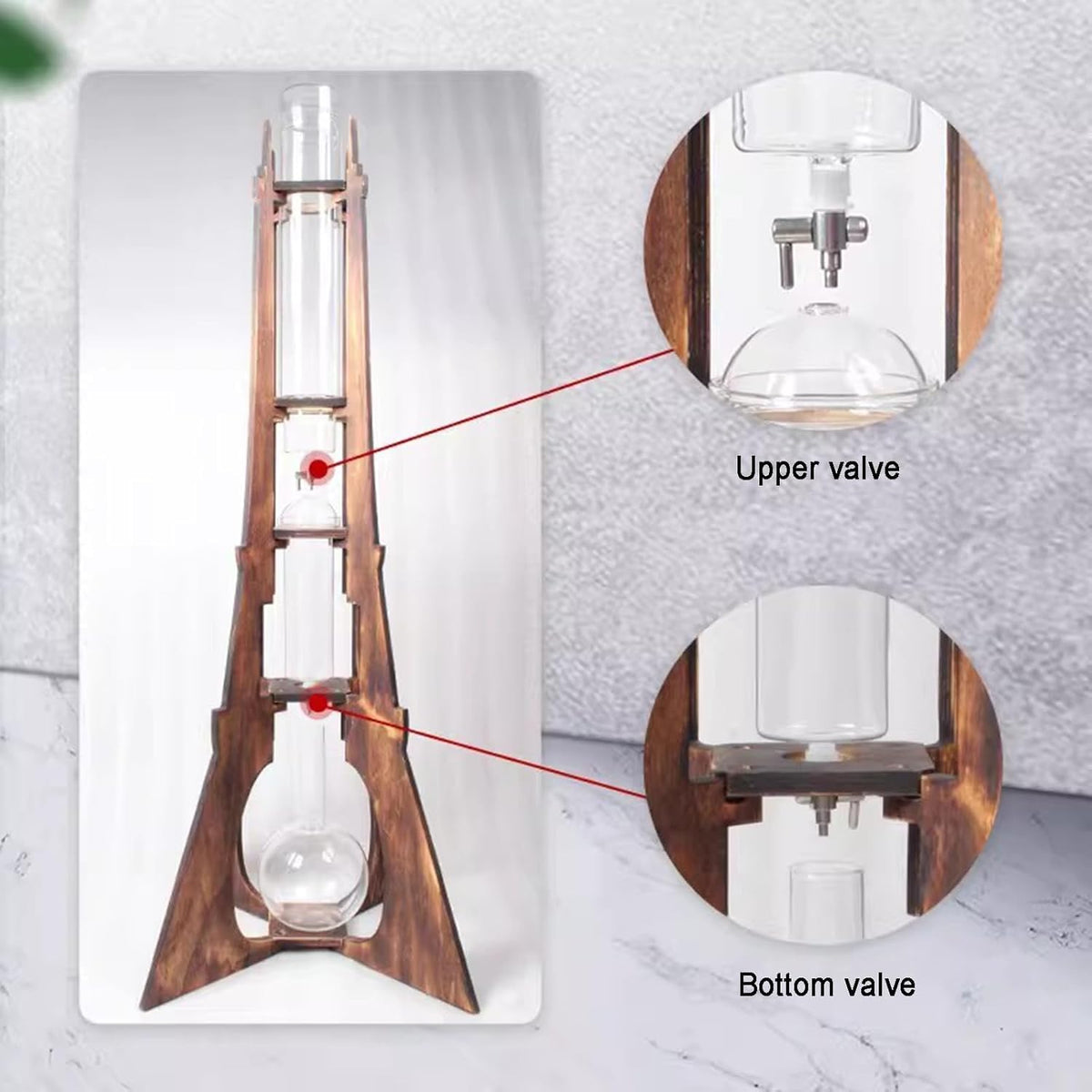 Cold Brew Drip Tower with Stainless Steel Adjustable Valve Z69500