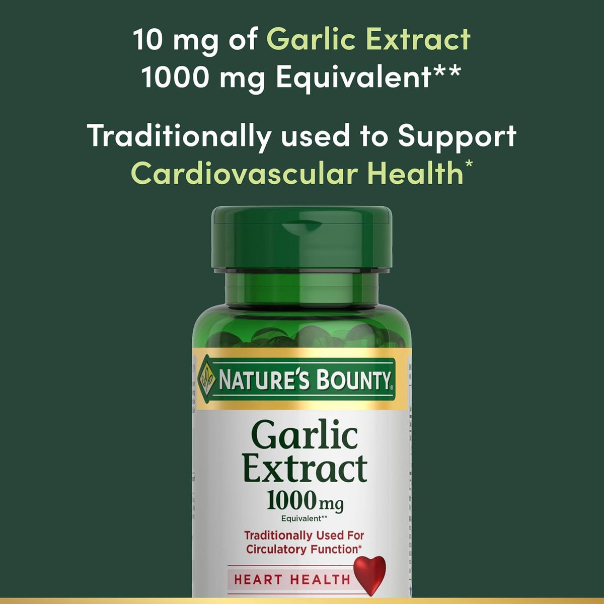 Garlic Extract Supplement, 1000mg, 100 Count O194