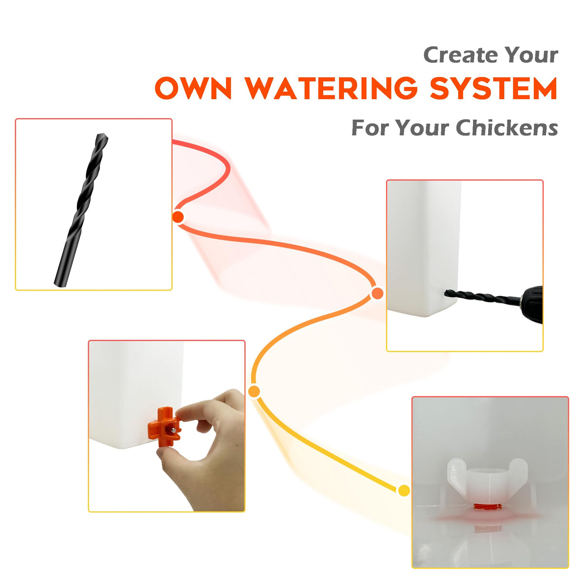 Chicken Waterer Nipple 16 Pack O5180