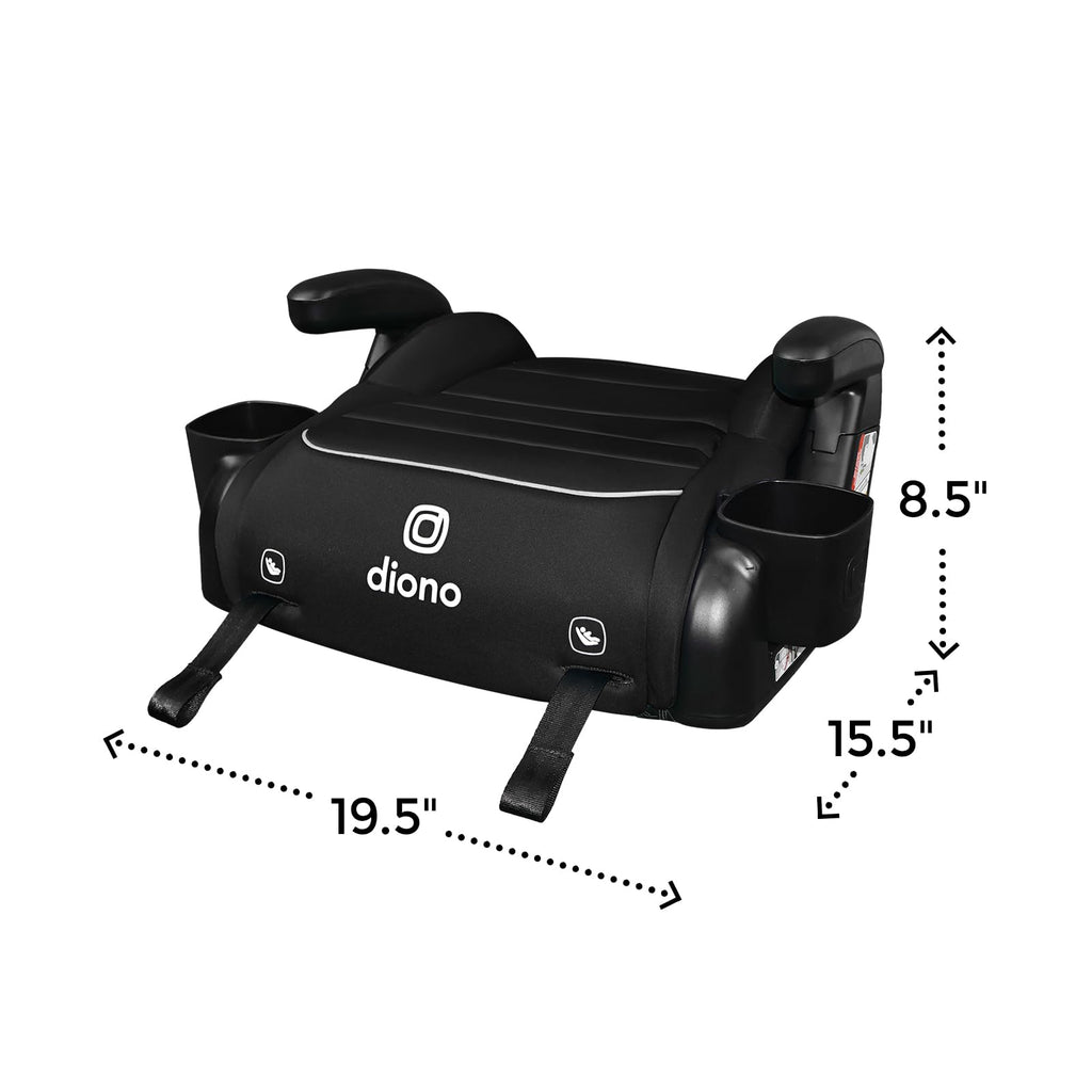 Black Backless Booster, Pack of 2 B63944