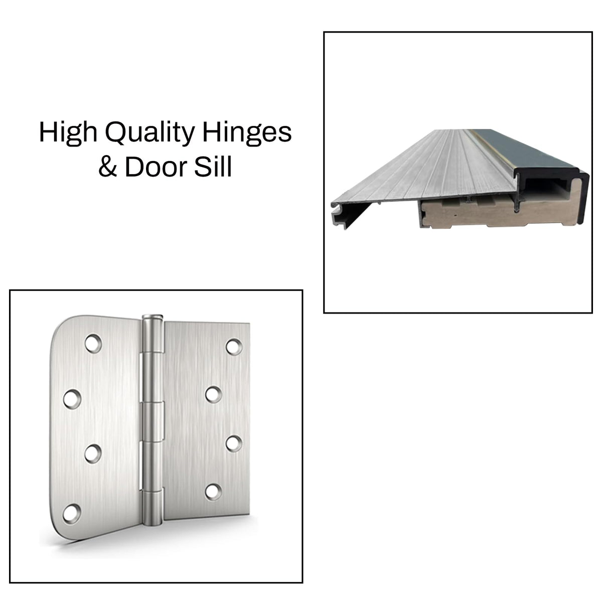36 x 80 Smooth Fiberglass Entry Door with Brickmould E139