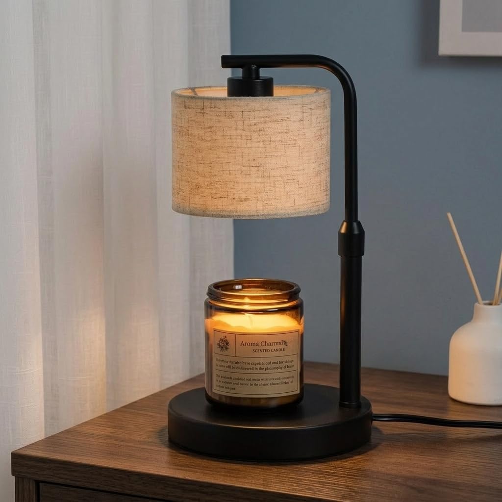 Beige Dimmable Candle Warmer Lamp M77693