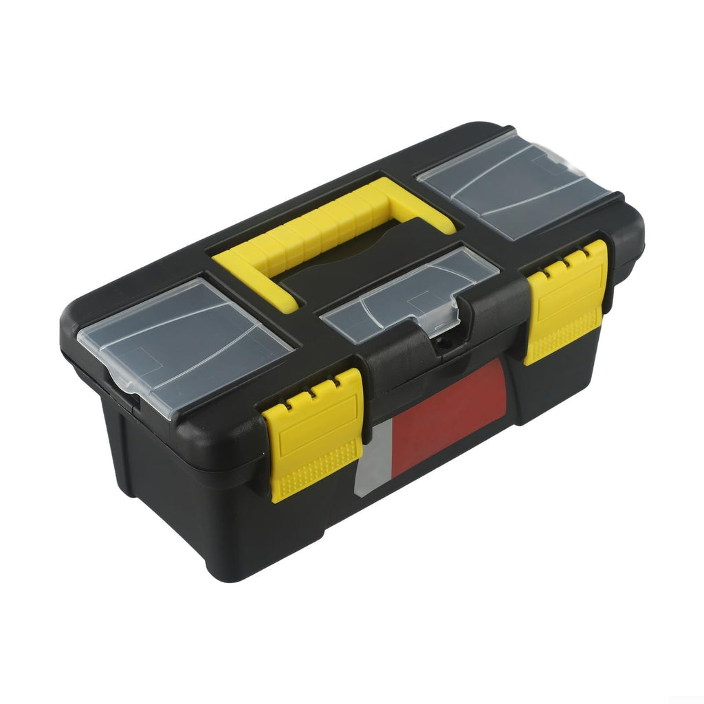 10 Inch Two-Layer Plastic Toolbox with Metal Hinges and Latching Lid J959108