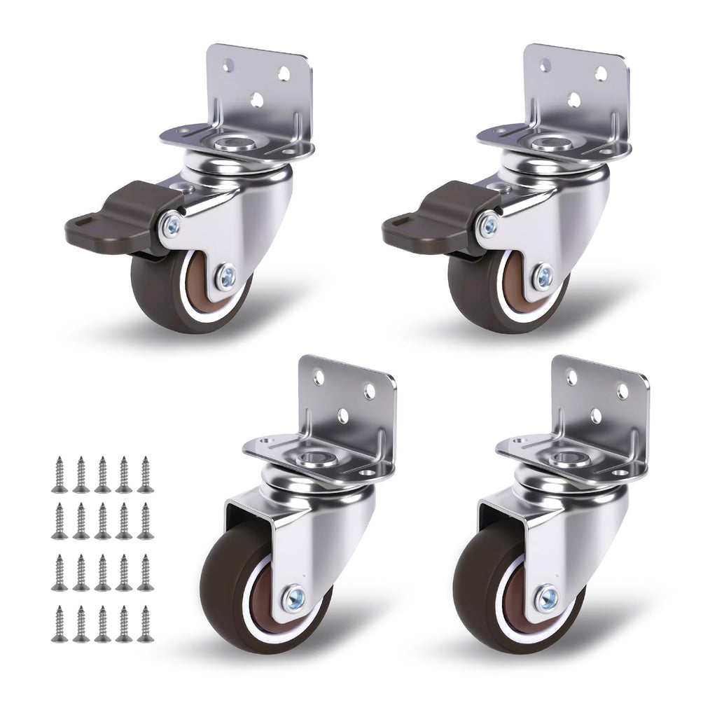 1" Low Profile Caster Wheels Set of 4 K53970