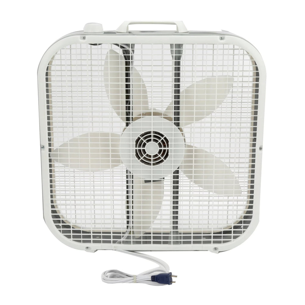 20" White Box Fan, 3 Speeds U5667