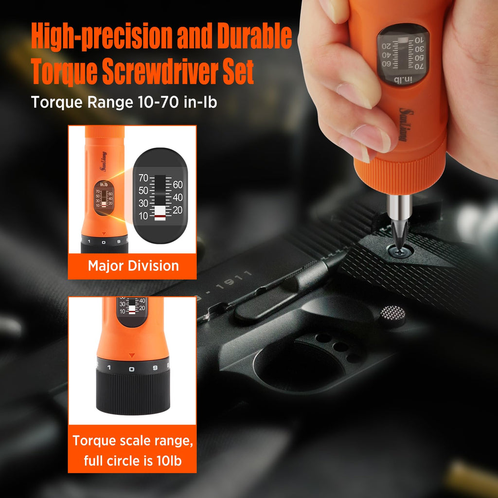 36Pcs Torque Screwdriver Wrench Set with 29 S2 Bits O171