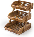 3-Tier Acacia Wood Fruit Basket S424