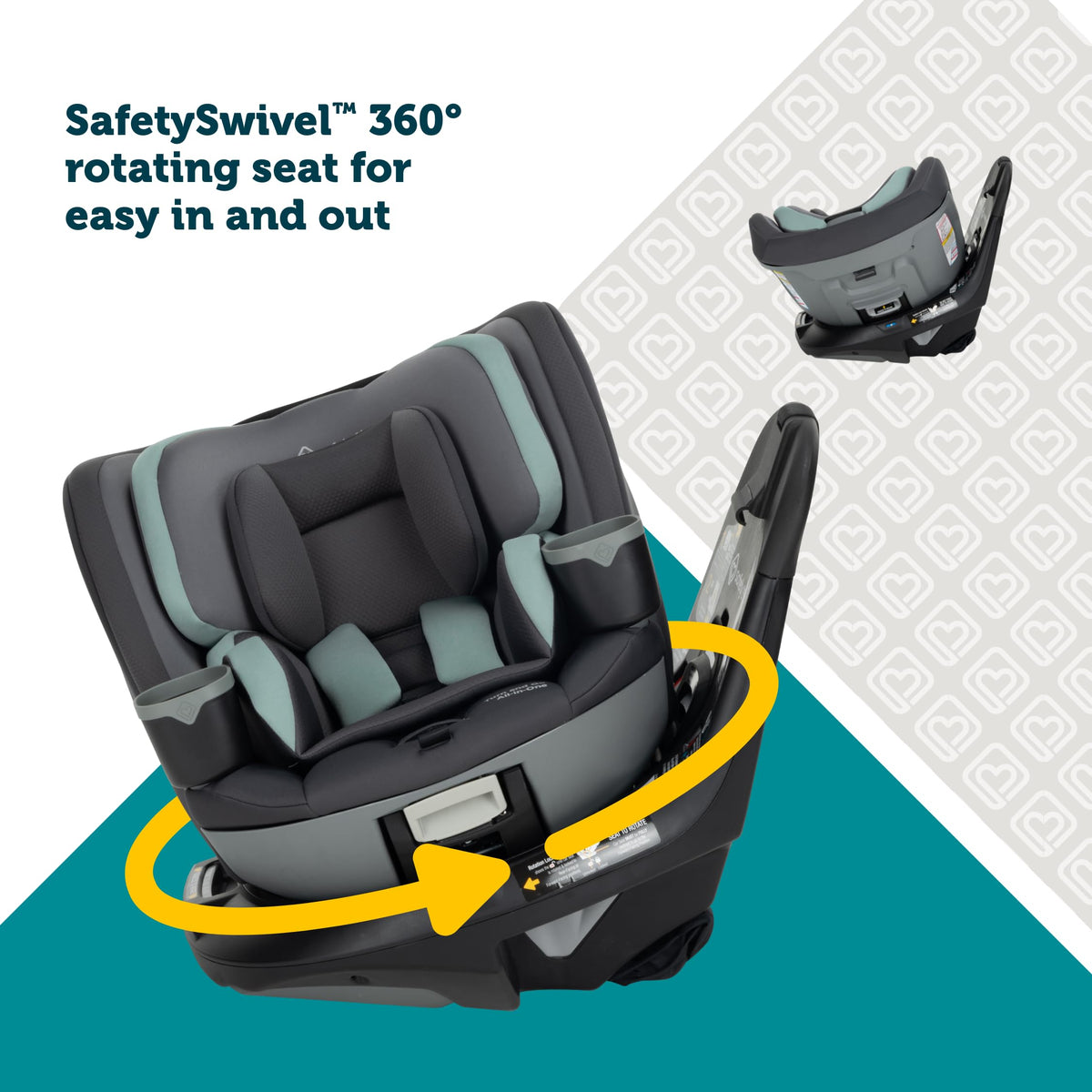360 Rotating Convertible Car Seat, 5-100 lbs K2751