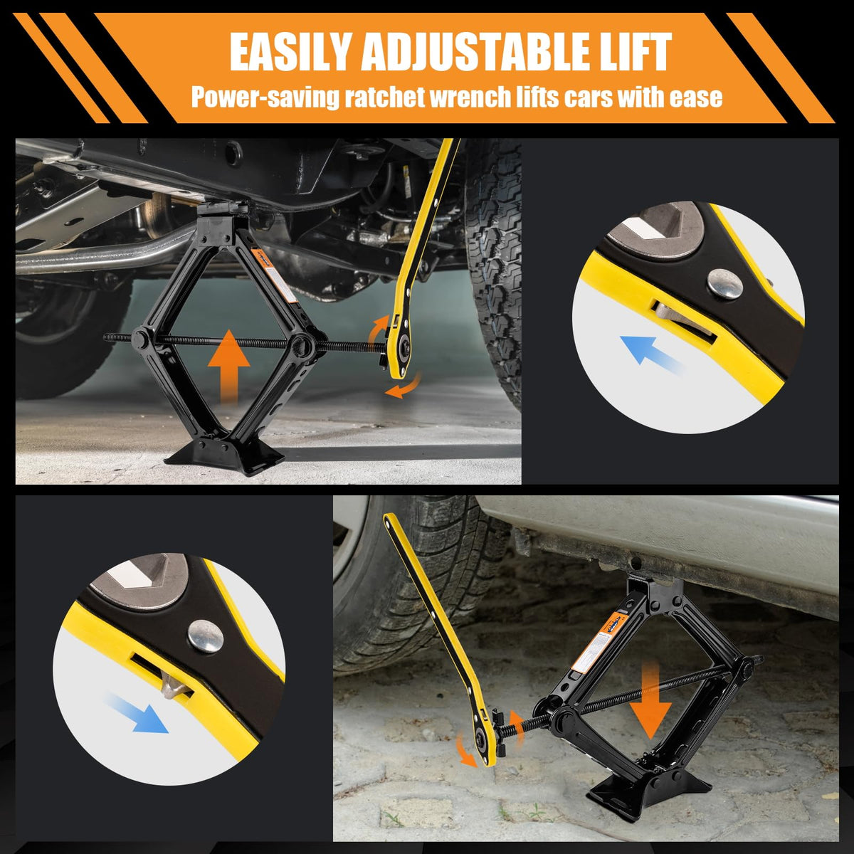2 Ton Scissor Jack Kit with Lug Wrench K384162