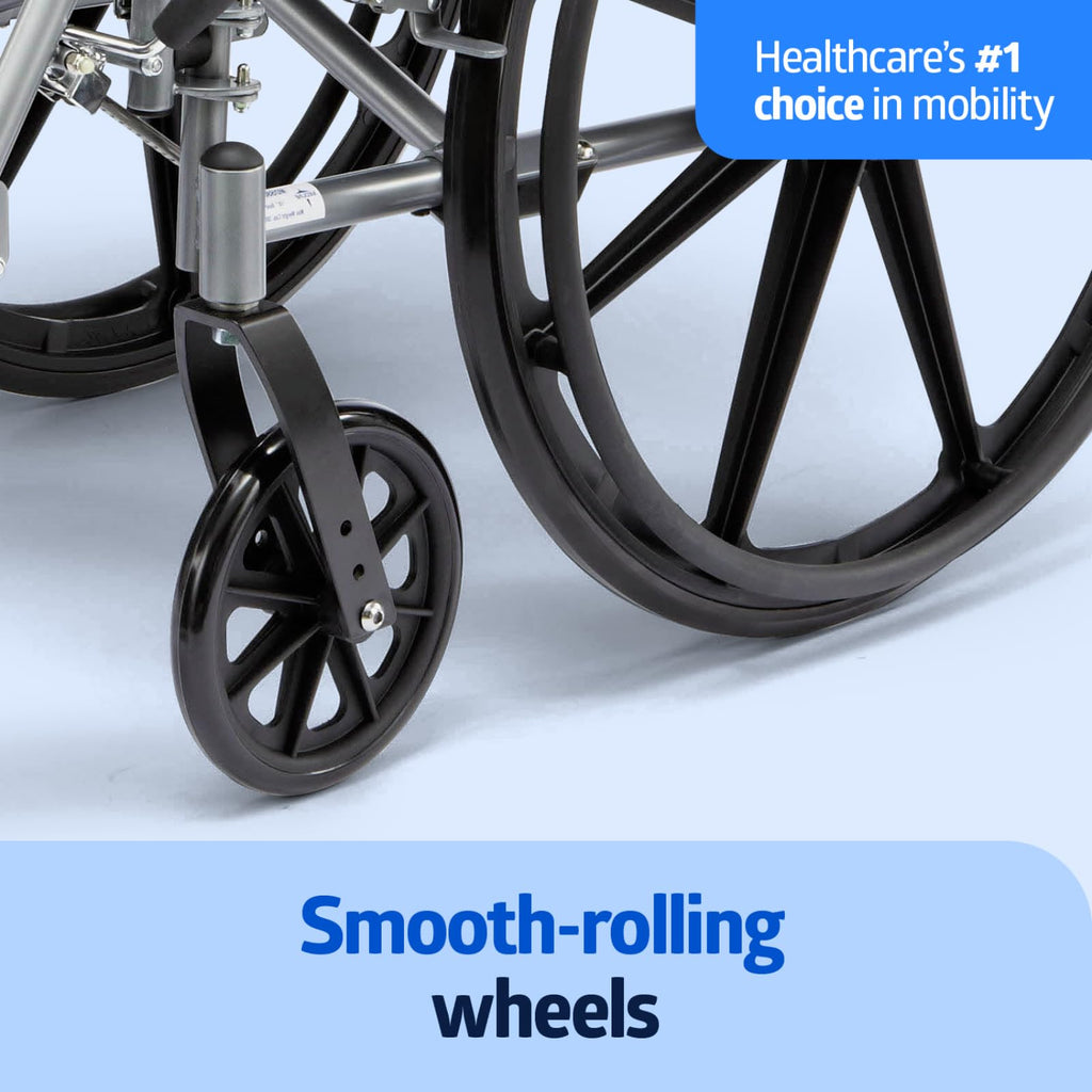 Lightweight Wheelchair with Swing-Back Desk-Length Arms and Elevating Leg Rests Y45154