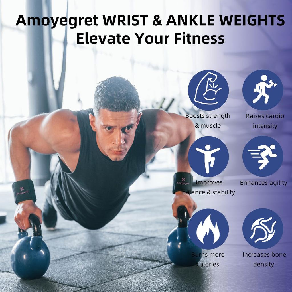 Ankle Weights, Wrist & Leg Weights Set E443
