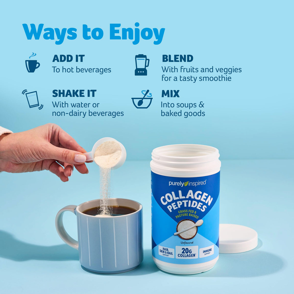 Collagen Powder Unflavored 20 Servings R8434