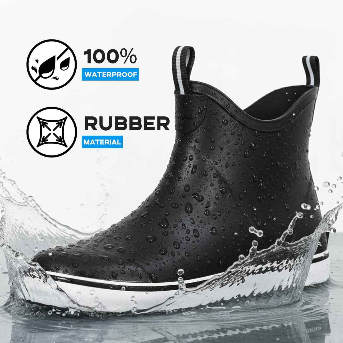 Waterproof Ankle Rubber Boots D154281