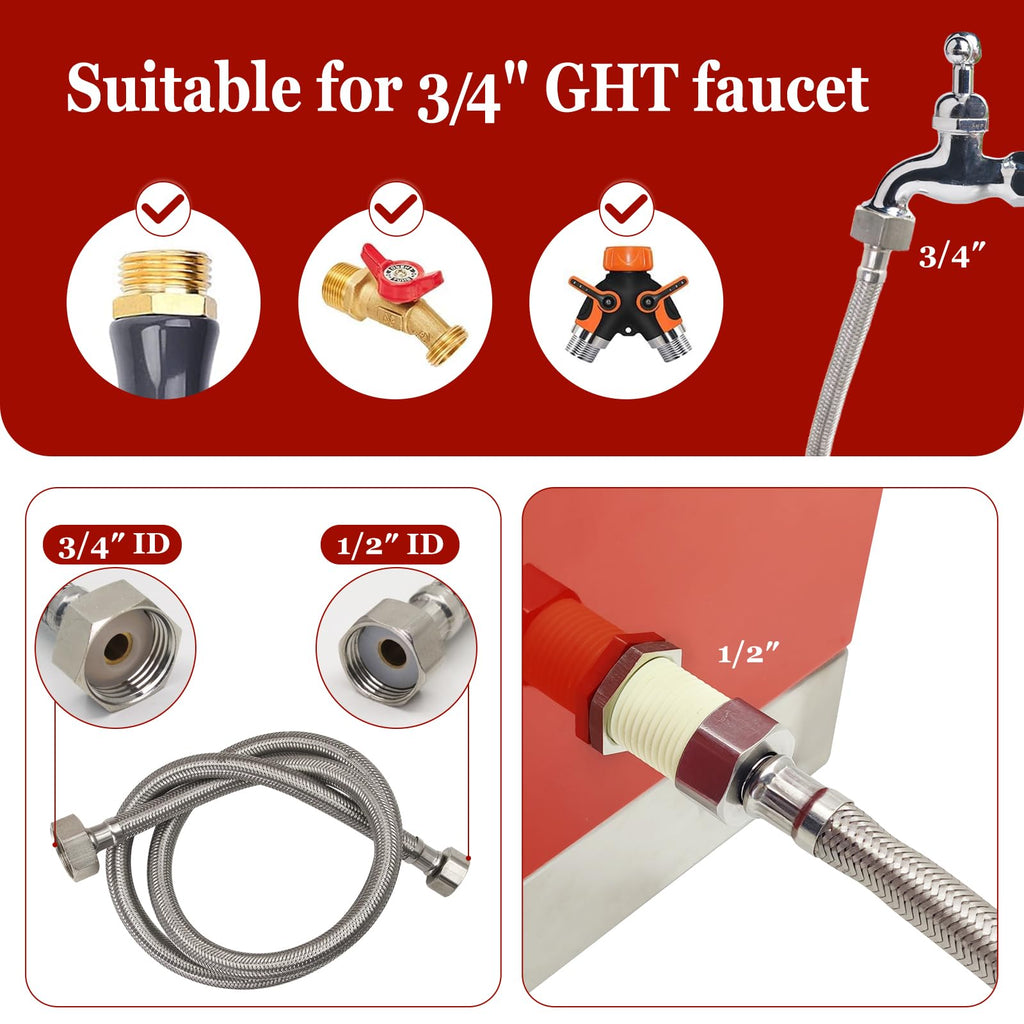 Automatic Stainless Steel Poultry Waterer Dispenser N3473
