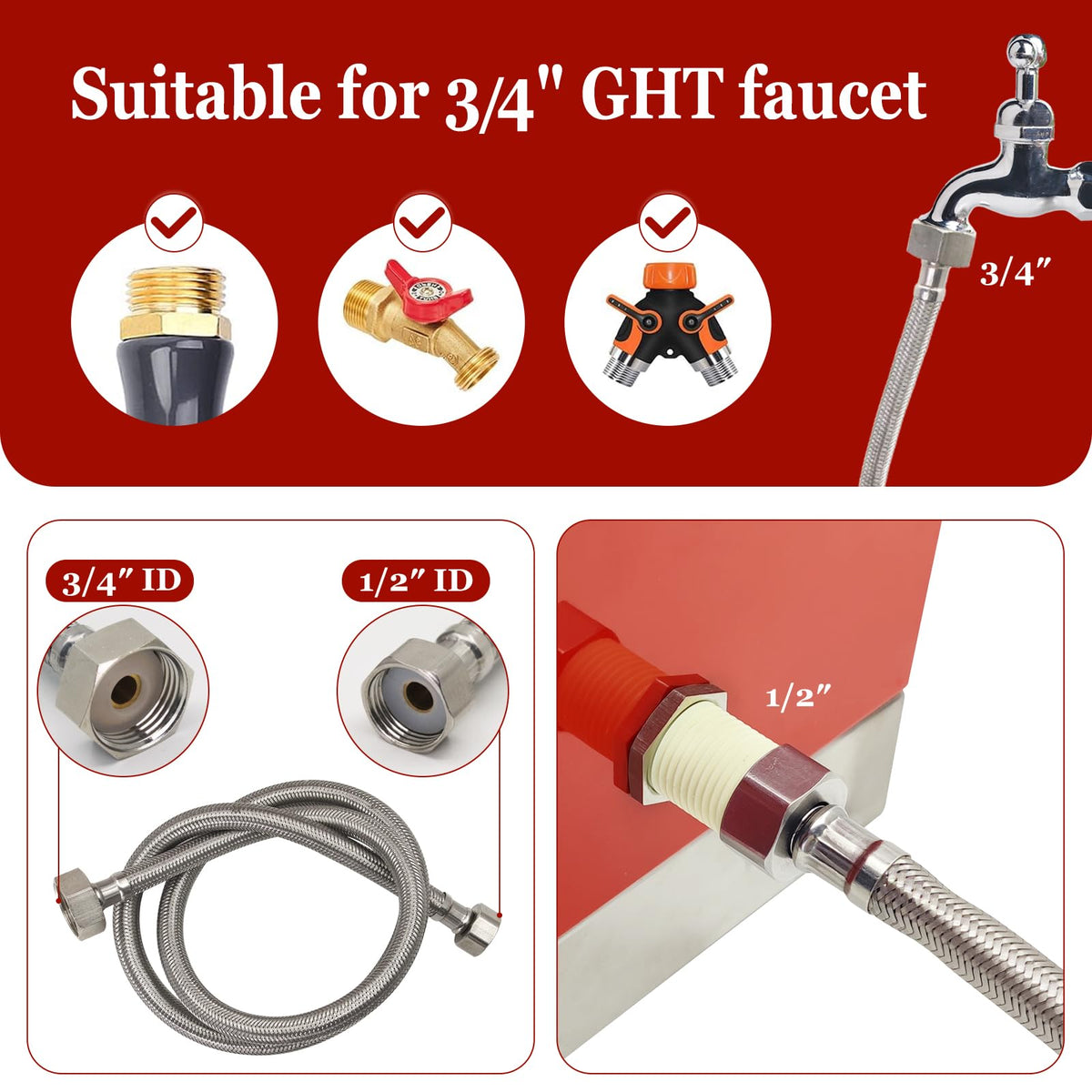 Automatic Stainless Steel Poultry Waterer Dispenser N3473