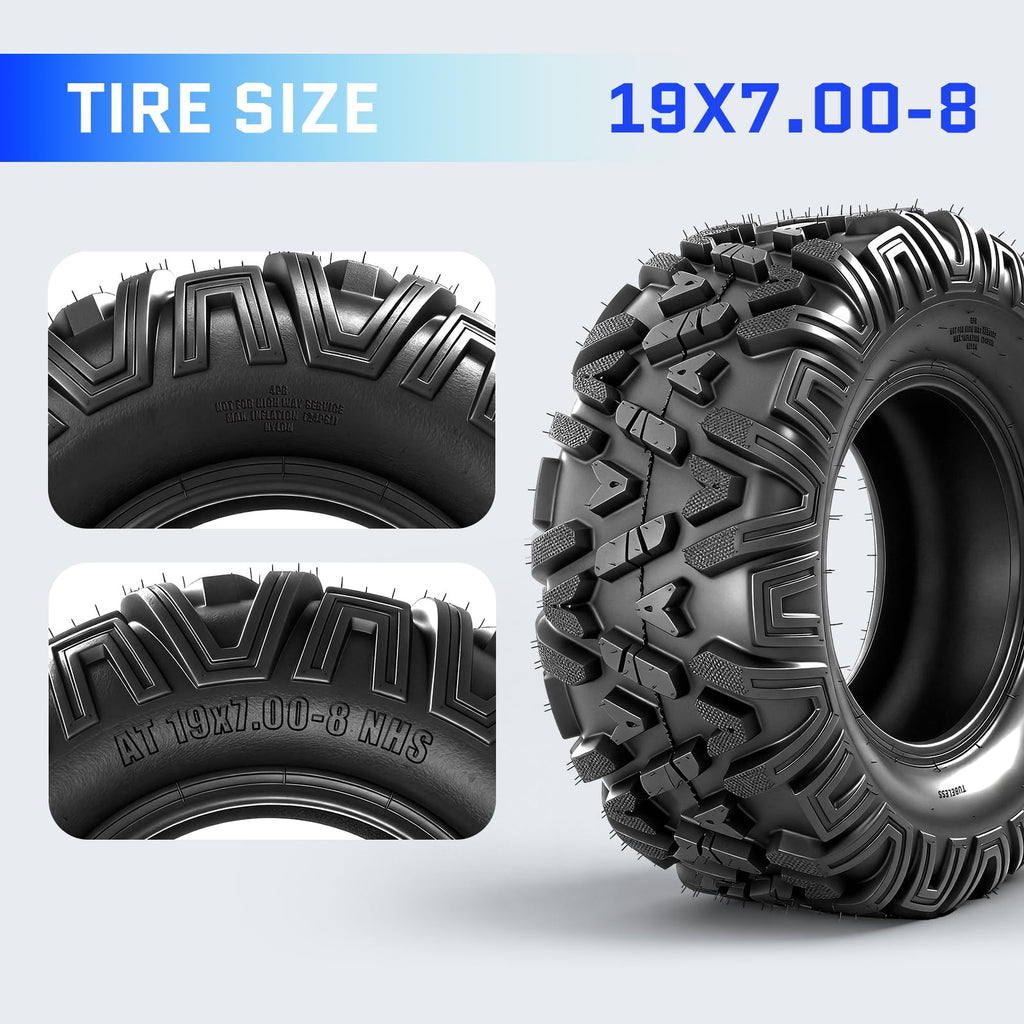 19x7-8 All-Terrain ATV Tires Pack of 2 U1722