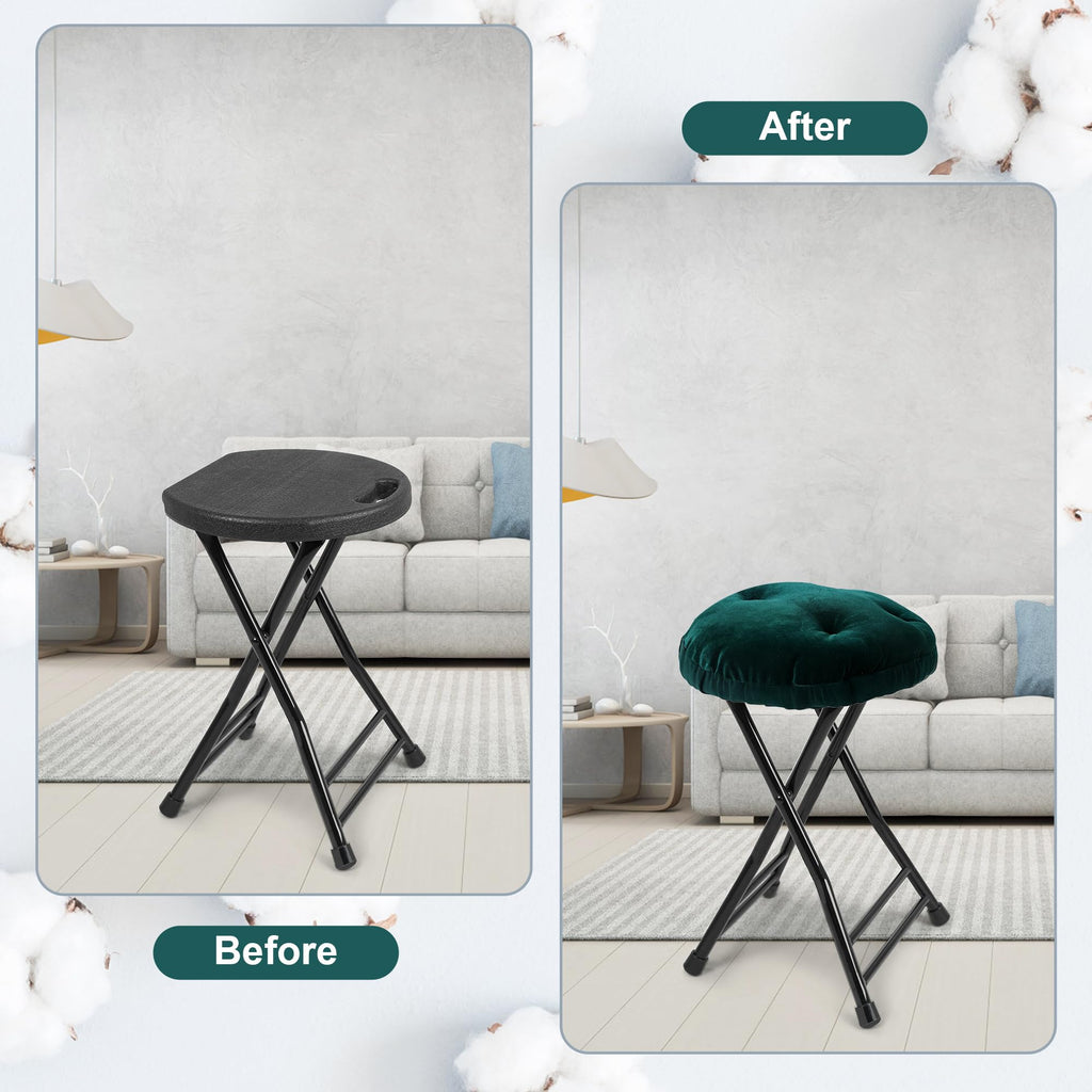 Folding Stool with 2 Pack Seat Cushion D76130