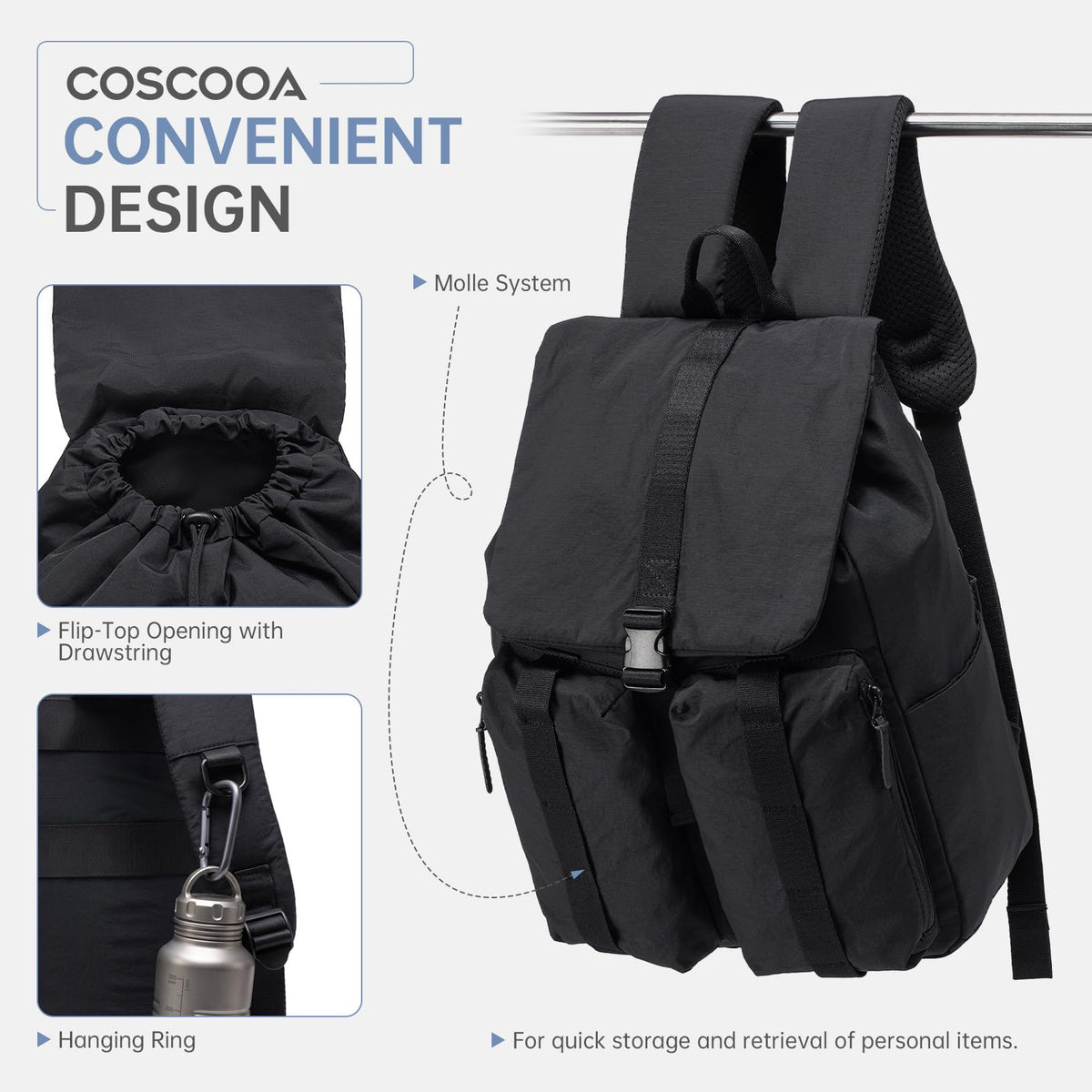Carry On Travel Backpack 40x30x15 CM G404