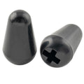 5-Way Guitar Pickup Lever Switch Tips Black 2Pcs I7083