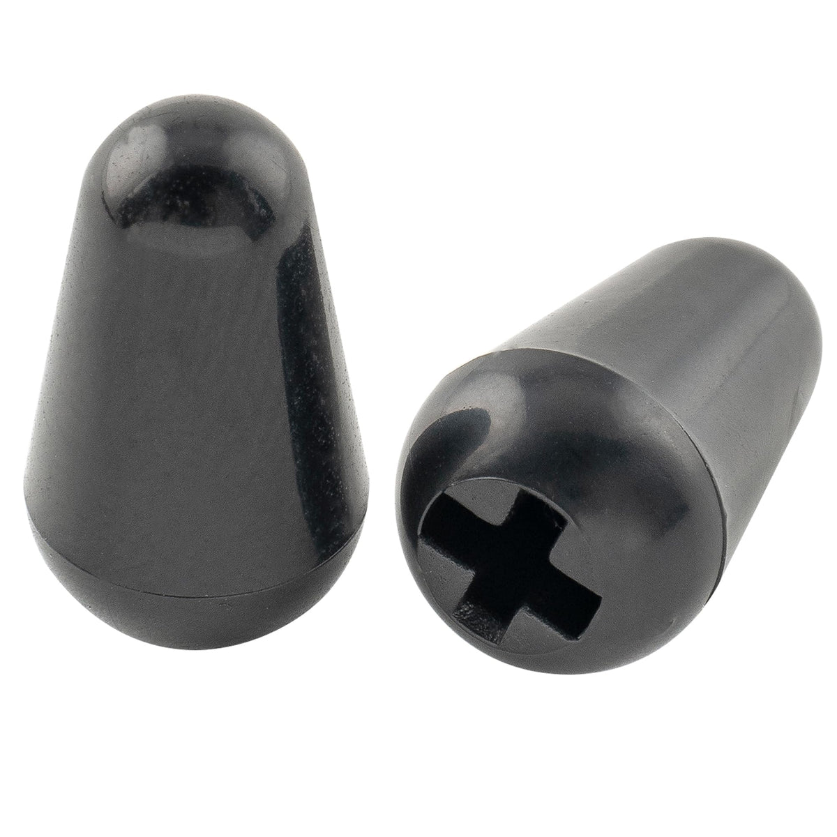 5-Way Guitar Pickup Lever Switch Tips Black 2Pcs I7083