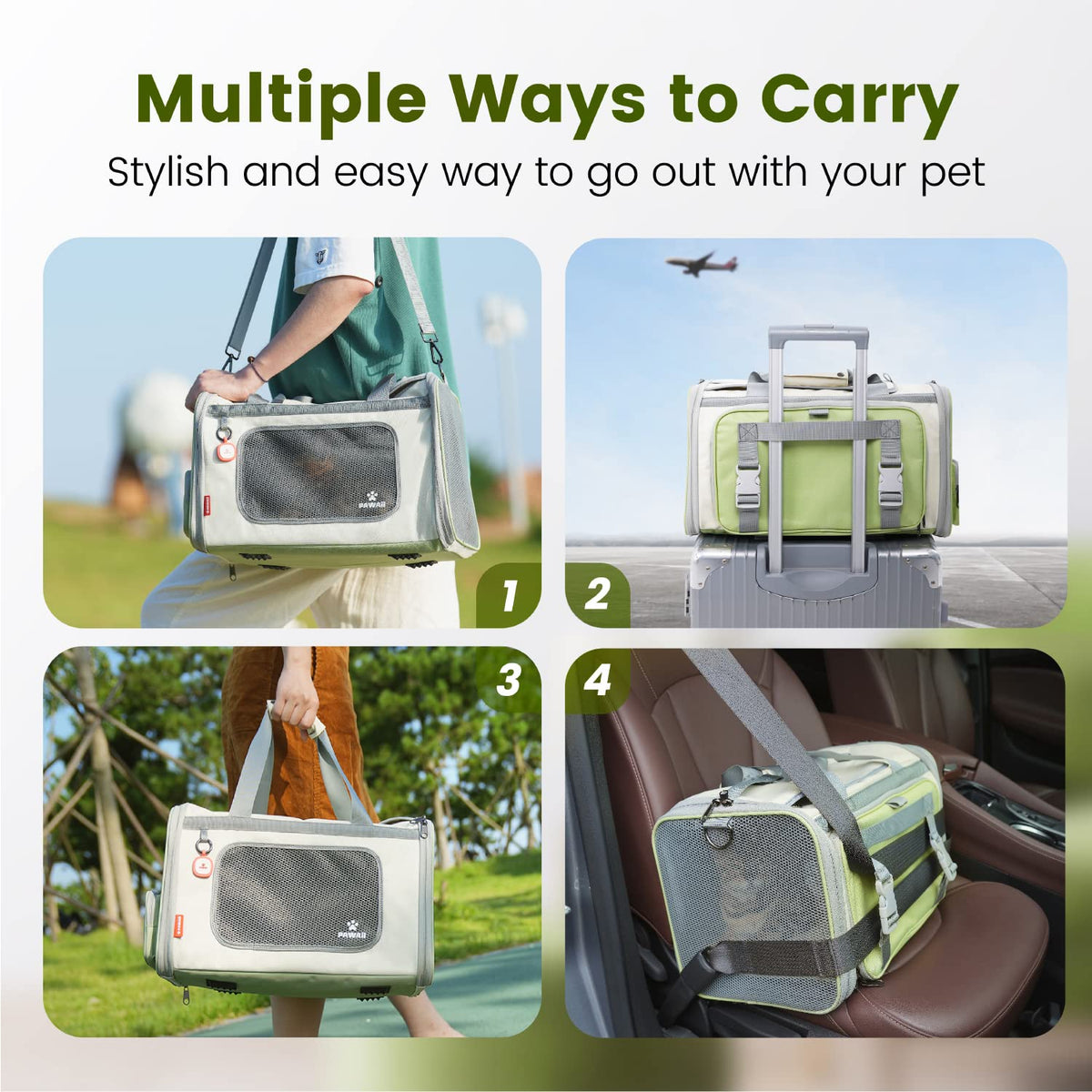 Airline Approved Expandable Cat Carrier U756481